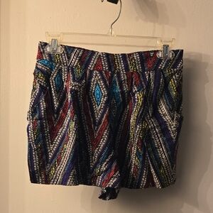 Mossimo Supply Co. Multicolor Patterned Women Shorts